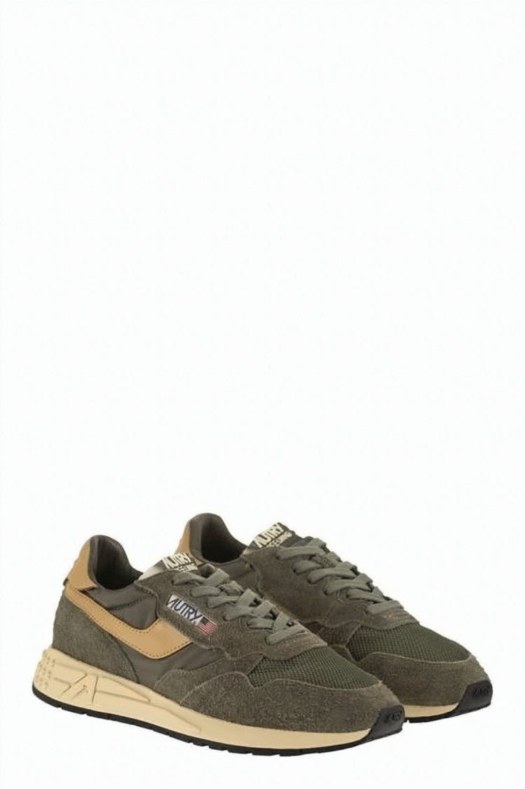 Autry Layered Low-Top Sneakers In Suede