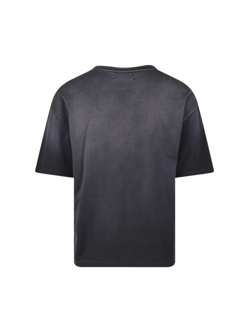 Amiri Crew Neck Graphic T-Shirt With Contrasting Print