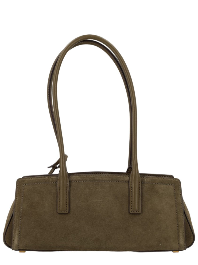 Michael Michael Kors Brown Minimalist Cow Leather Shoulder Bag