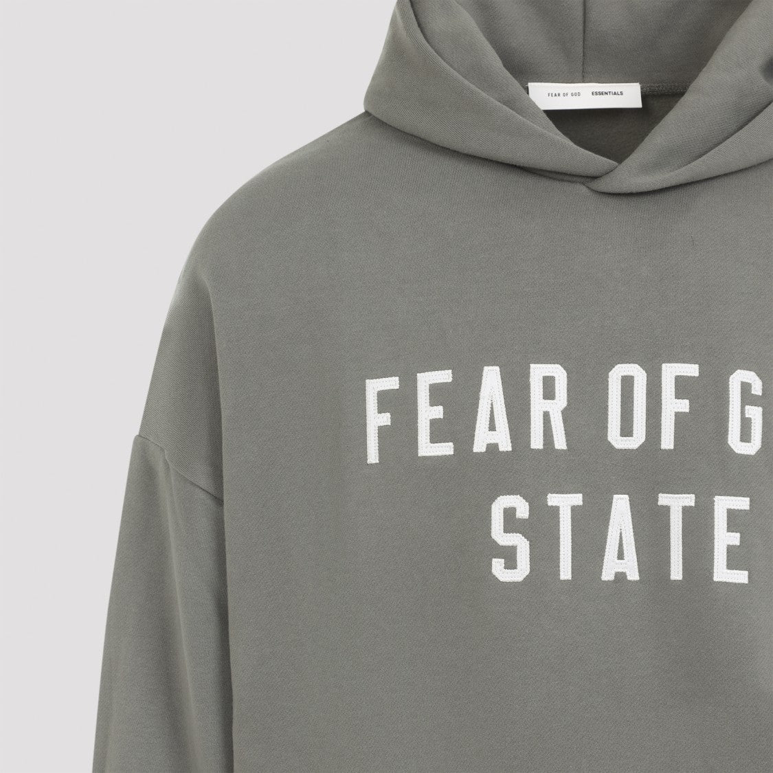 Fear Of God Moss Green Cotton 90S Fit Fleece Hoodie