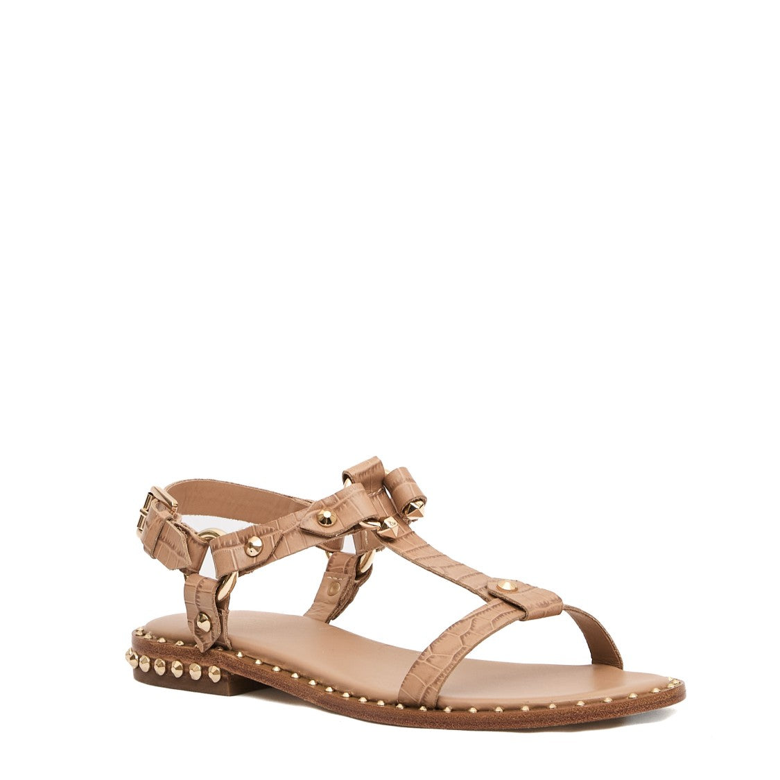 Ash Low Coconut Sandal Beige With Studs