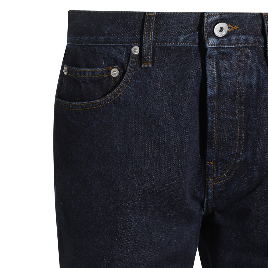 Burberry Blue Cotton Denim Jeans With Straight-Leg Silhouette