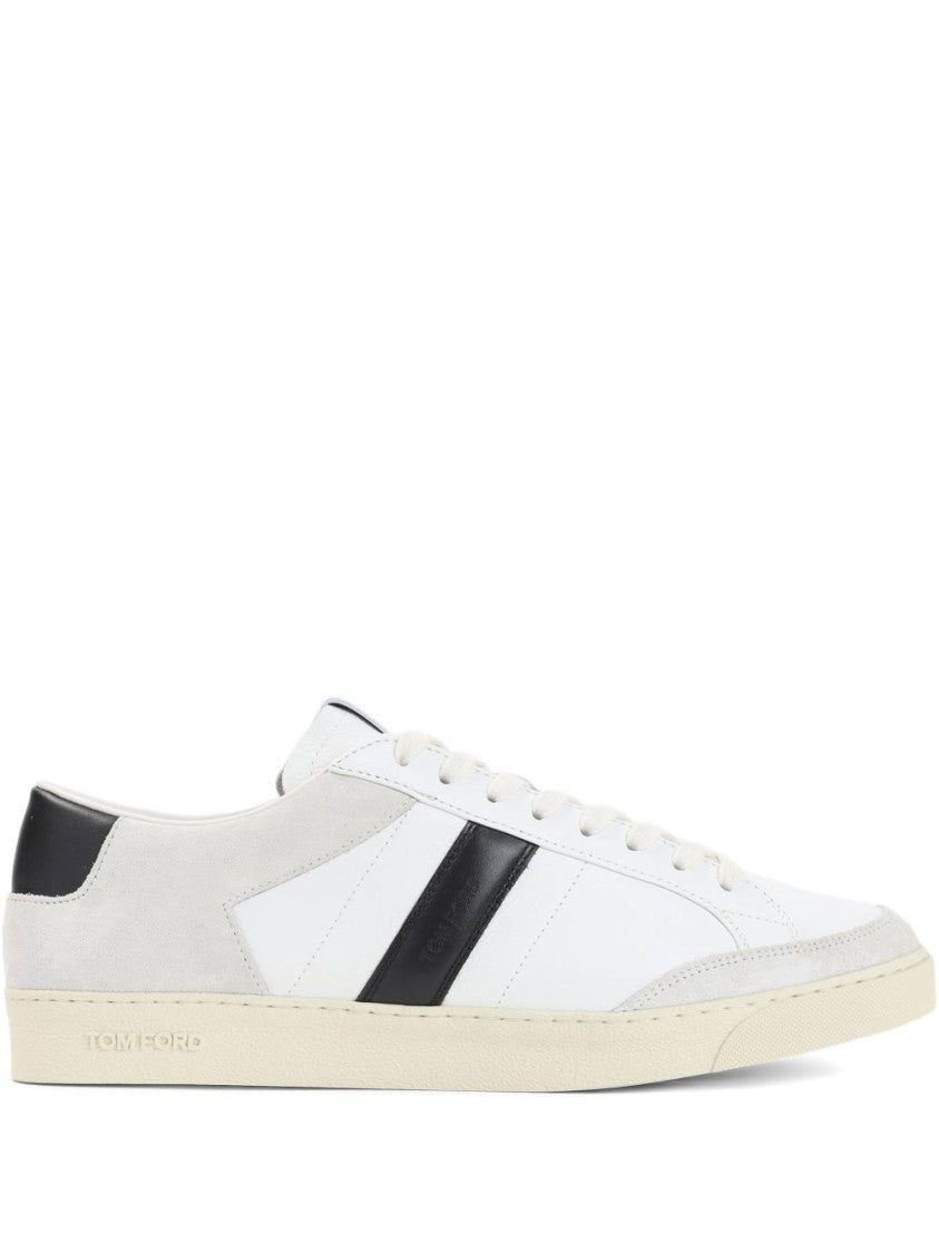 Tom Ford Low-Top Calf Leather Sneakers With Smooth