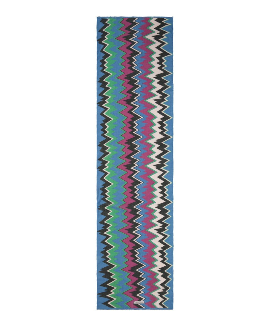 Ferragamo Zigzag Print Scarf