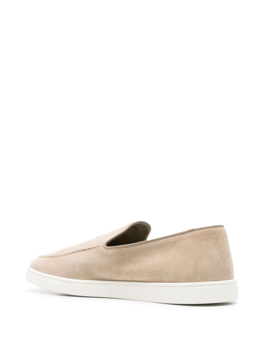 Church's Suede Flat Shoes With Rounded Toe