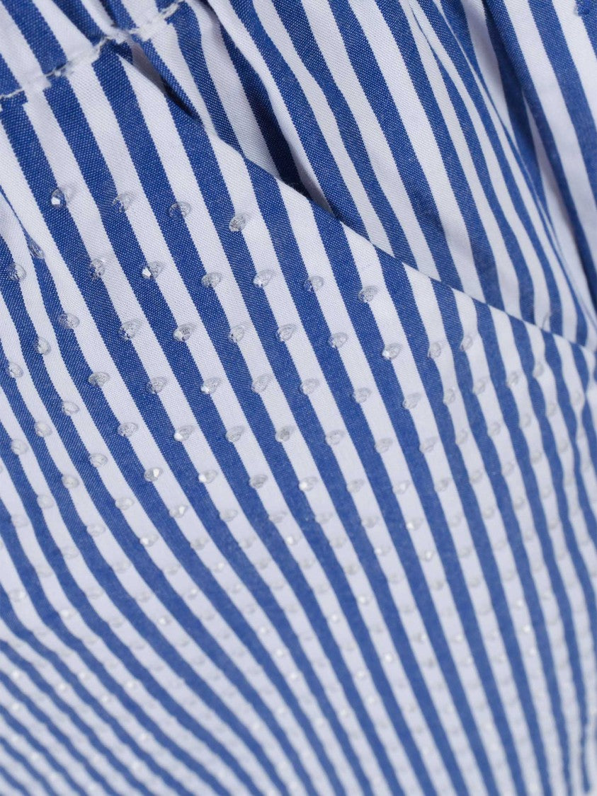 P.A.R.O.S.H. Vertical Stripe Cotton Shorts