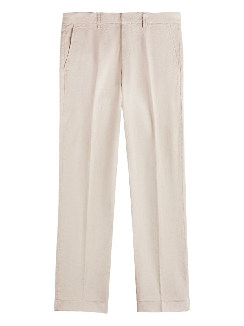 Fay Beige Tailored Rolled Hem Chino Pants