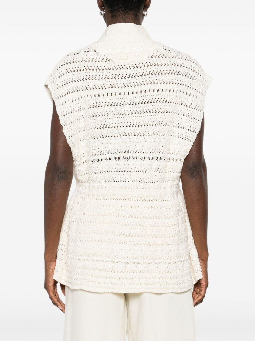 Fabiana Filippi Sleeveless Short Coat