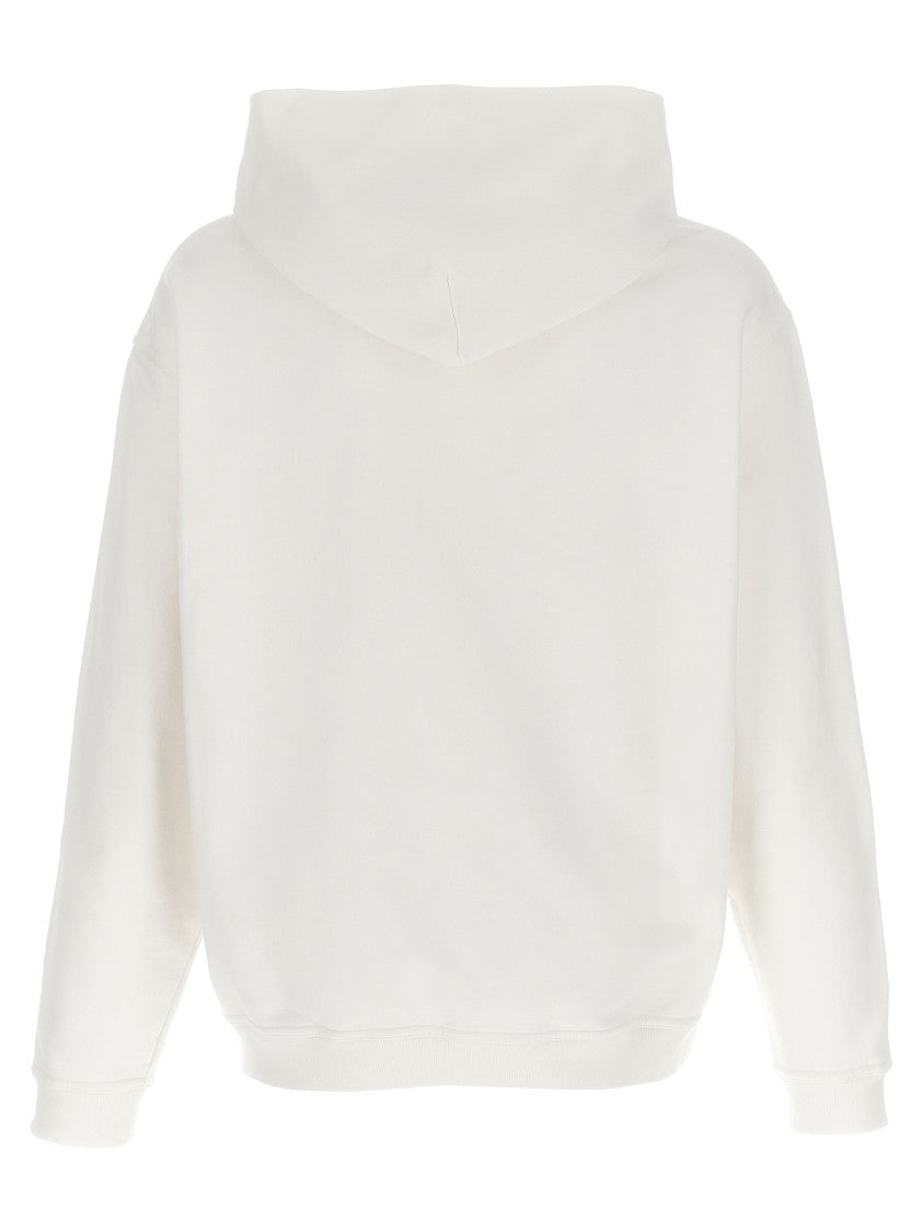 Maison Margiela Logo Embroidered Cotton Hoodie