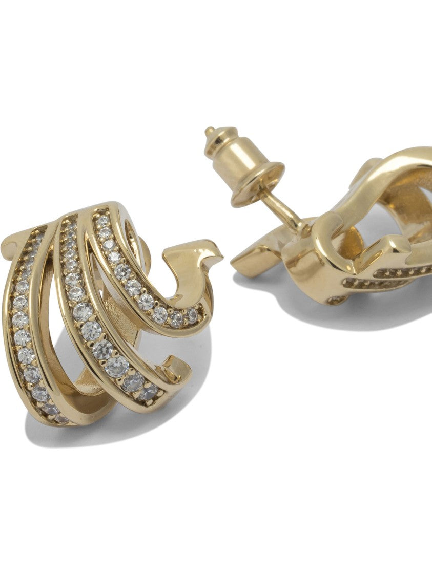 Ferragamo "Triplo Gancini" Earrings