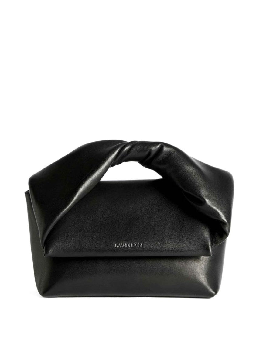 J. W. Anderson Structured Black Full-Grain Lamb Leather Bag
