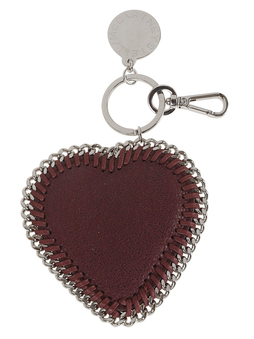 Stella Mccartney Heart-Shaped Keychain With Silver Accent