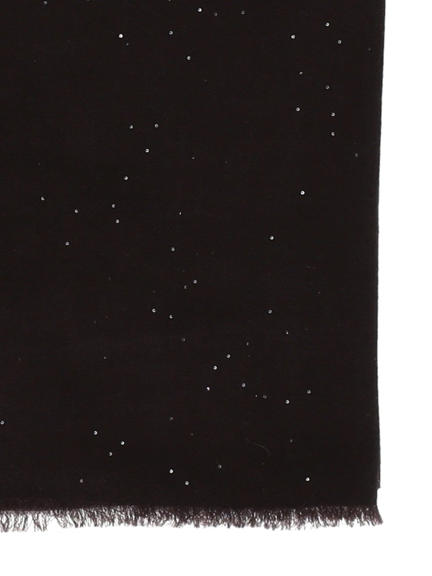 Faliero Sarti Soft Wool Blend Scarf With Delicate Fringes
