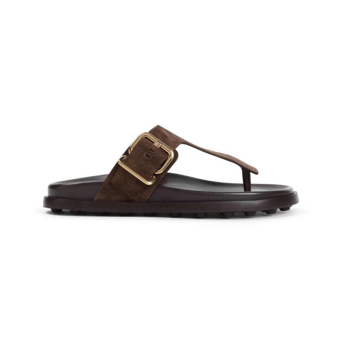 Tod's Premium Suede And Leather Sandals With Buckle Detail