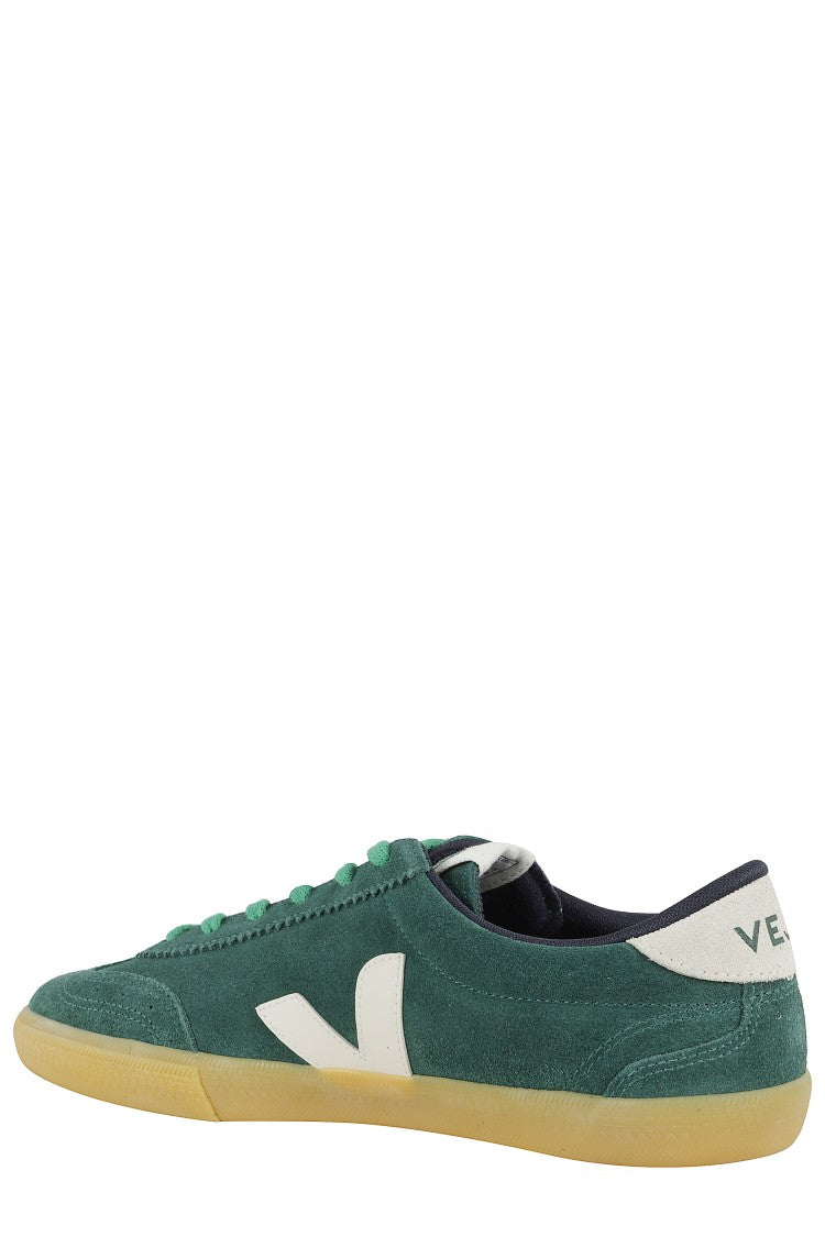 Veja Green Suede Volley Sneakers