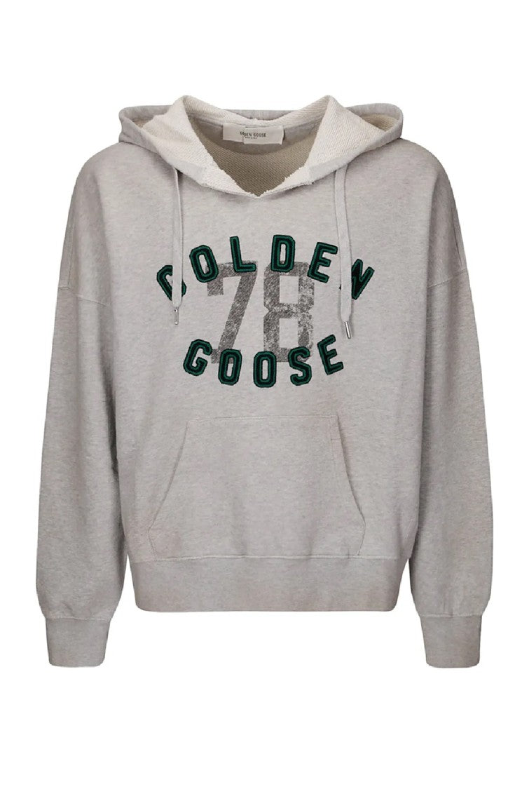 Golden Goose Ribbed Relaxed-Fit Hoodie With Vintage Graphic