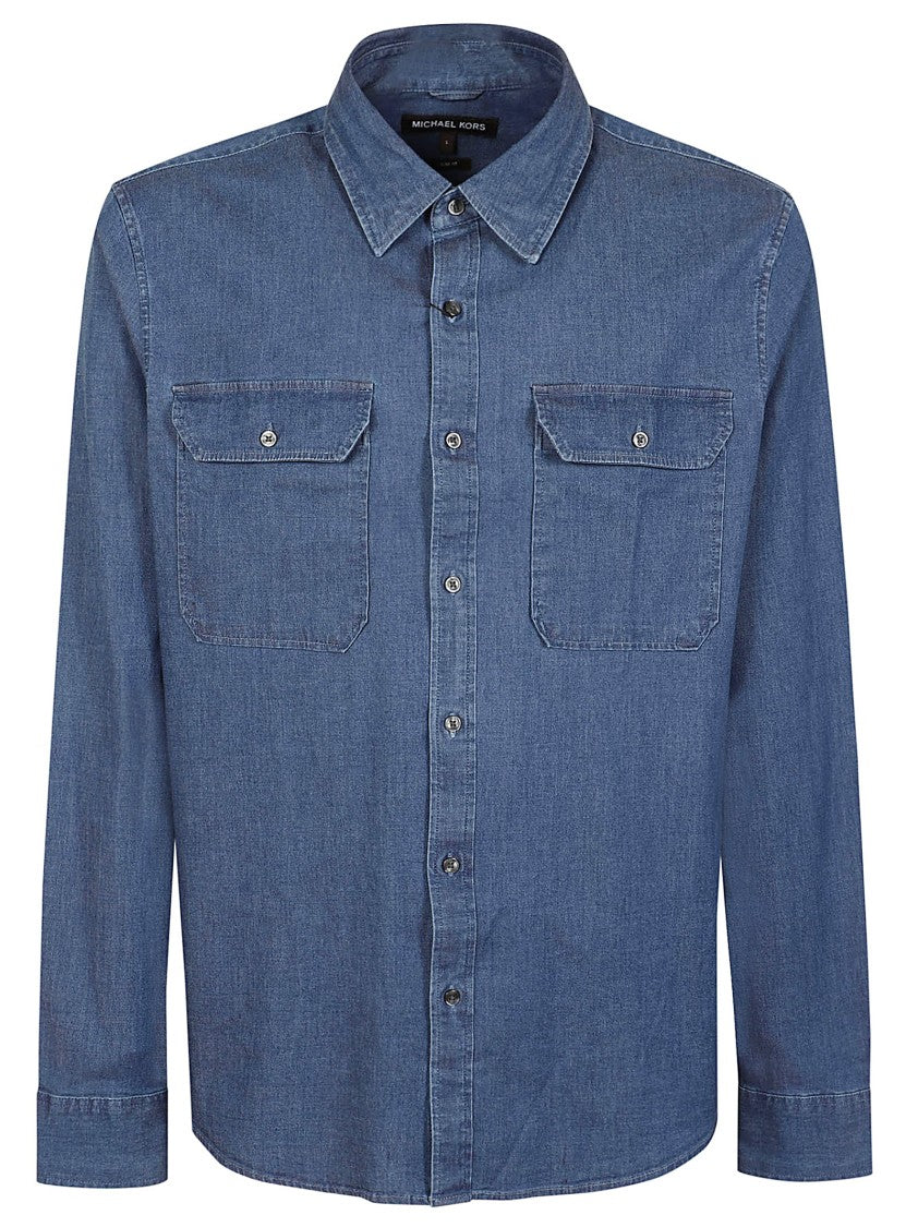 Michael Kors Classic Button-Down Shirt With Structured Collar