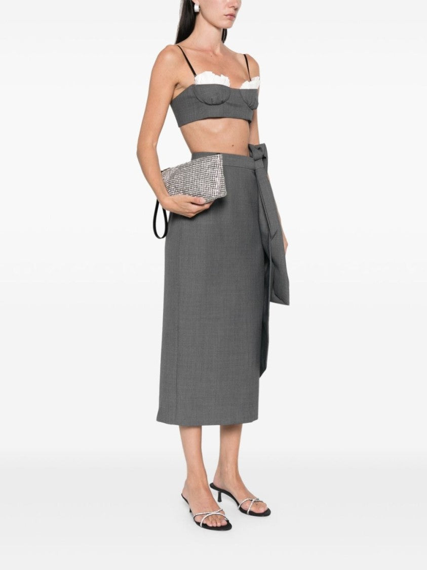 Alexander Wang Glass Top Zip Bag With Crystal Embellishment And Detachable Wrist Strap