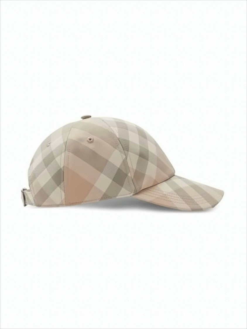 Burberry Checkered Pattern Baseball Cap