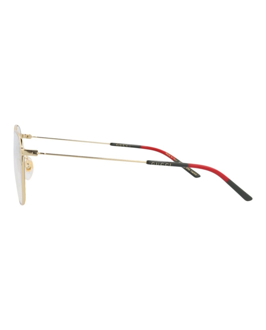 Gucci Square-Frame Metal Sunglasses