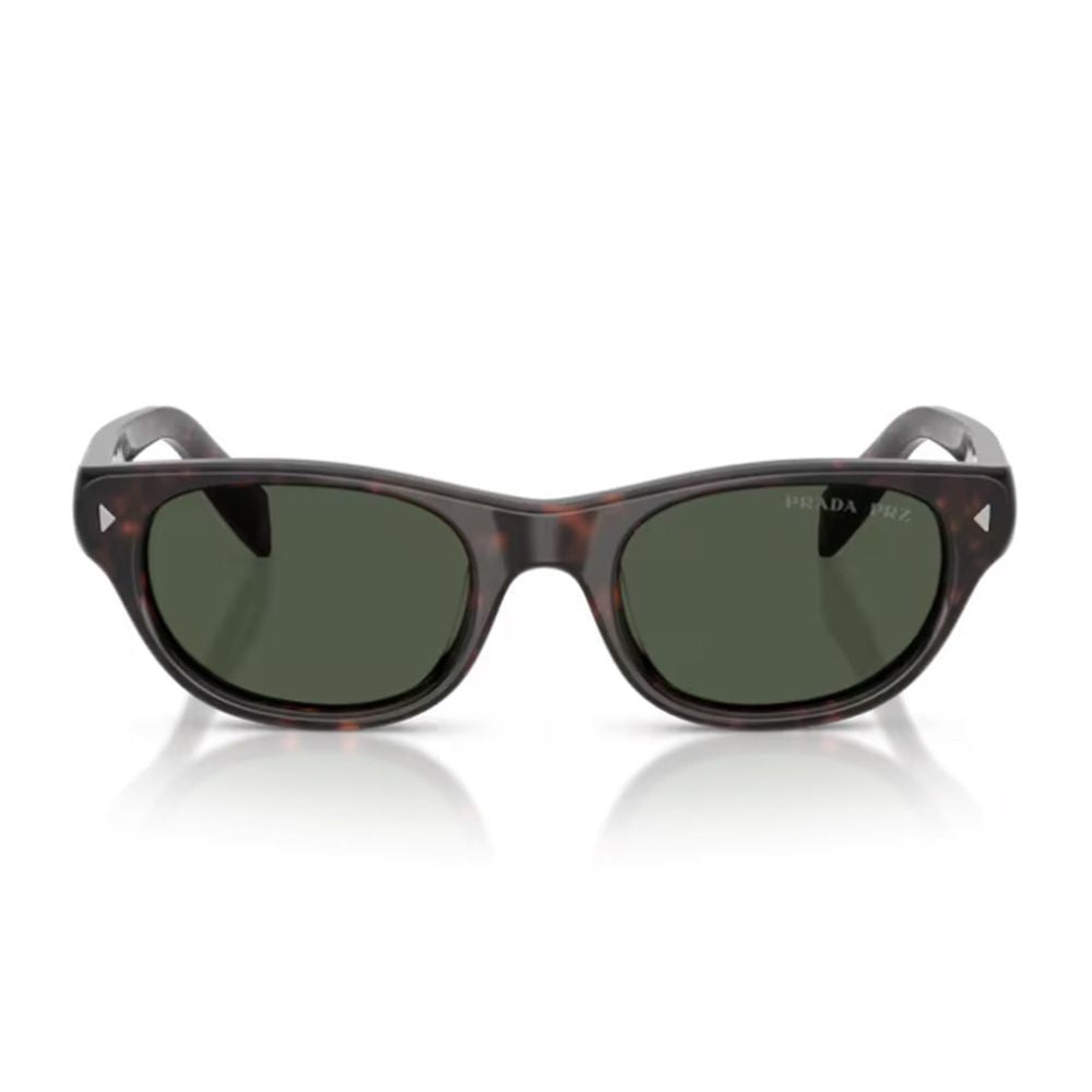 Prada Cat-Eye Sunglasses In Glossy Havana Acetate With Polarized Lenses