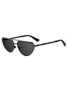 Moschino Cat-Eye Sunglasses With Lightweight Black Metal Frame