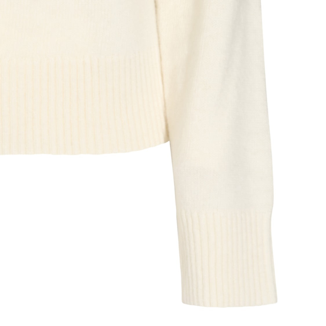 Ganni Cream Graphic Mushroom Knit Sweater