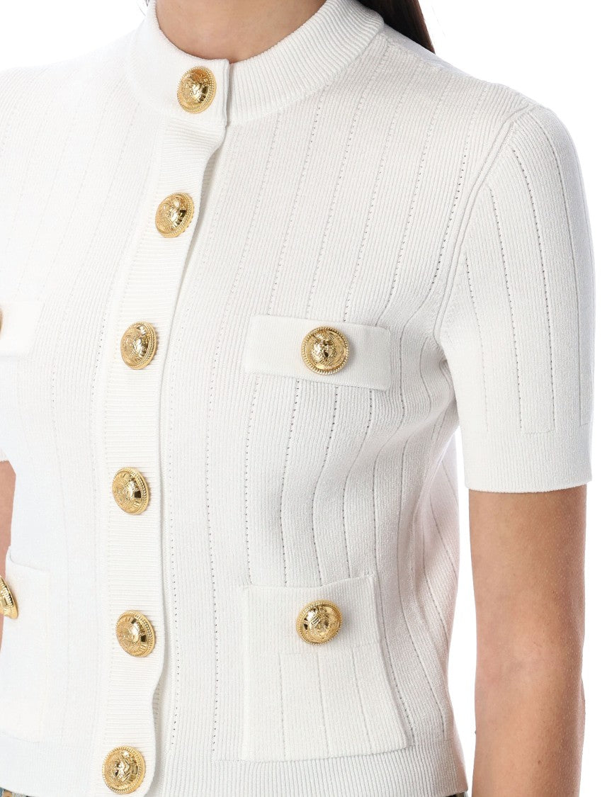 Balmain Knit Mc Btn Sweaters