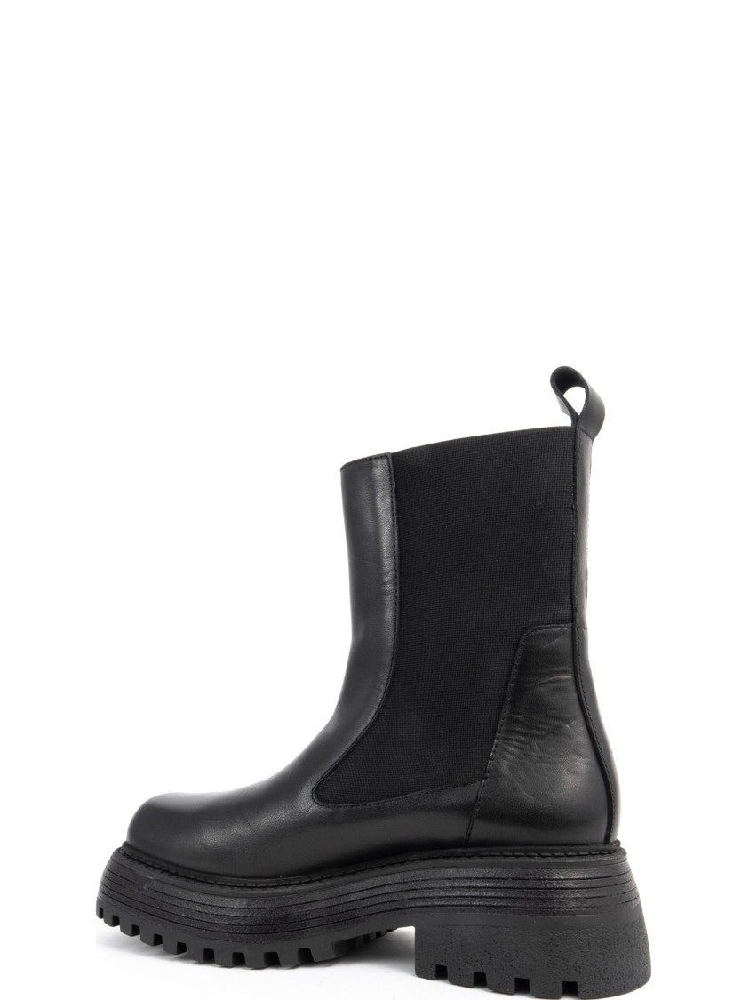 Sergio Moretti Ankle Boots With Smooth Leather