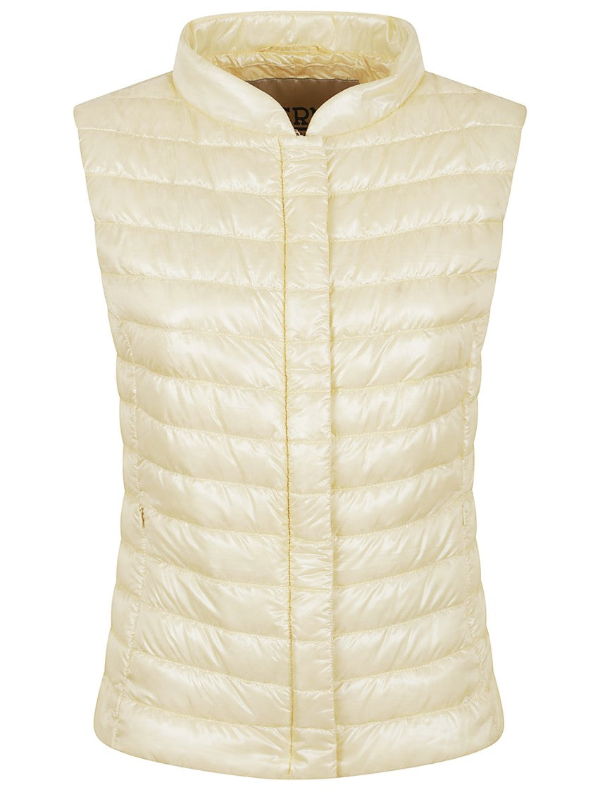 Herno Sleeveless Down Jacket With Quilted Texture