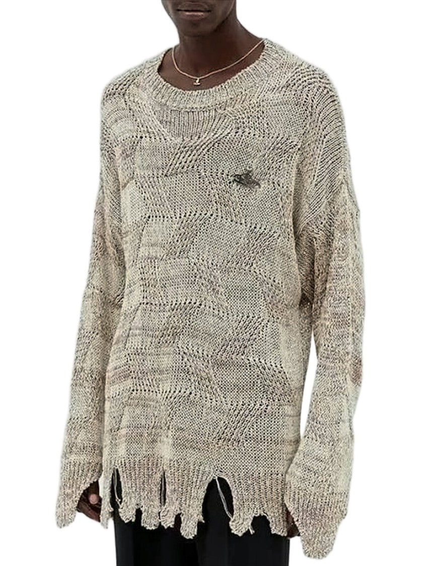 Vivienne Westwood Loosely Knit Sweater With Textured Pattern