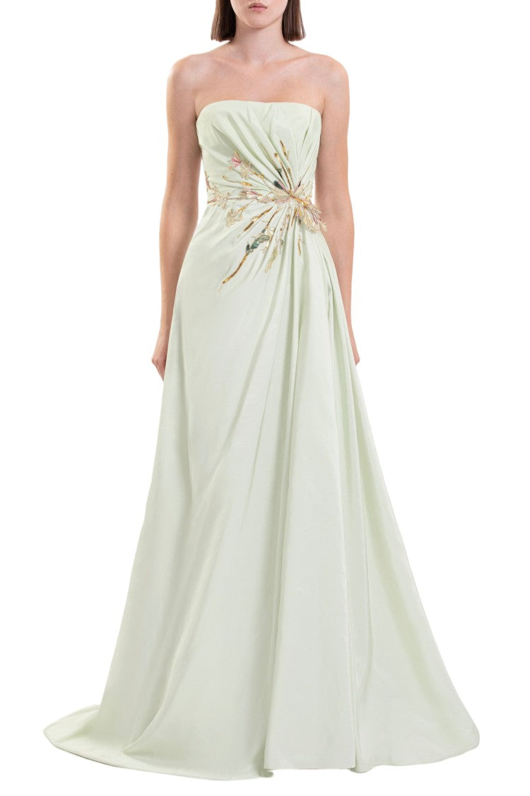 Saiid Kobeisy Draped Taffeta Dress