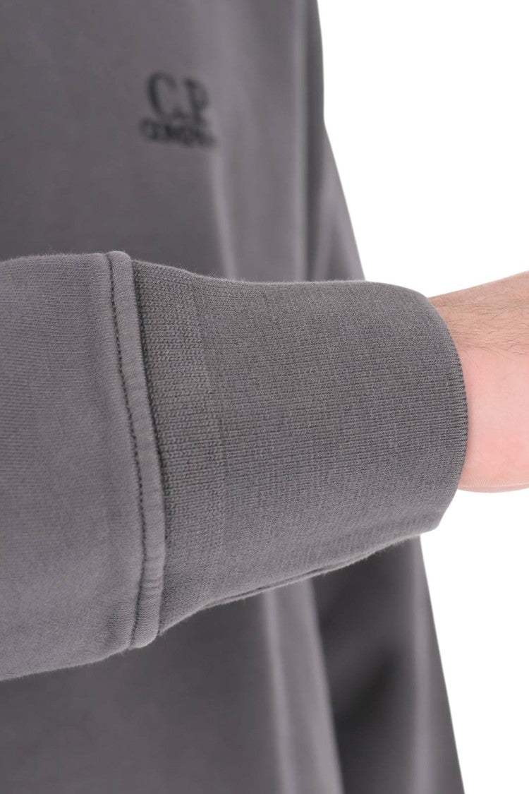C.P. Company Cotton Crewneck Sweatshirt With Resist-Dyed Finish