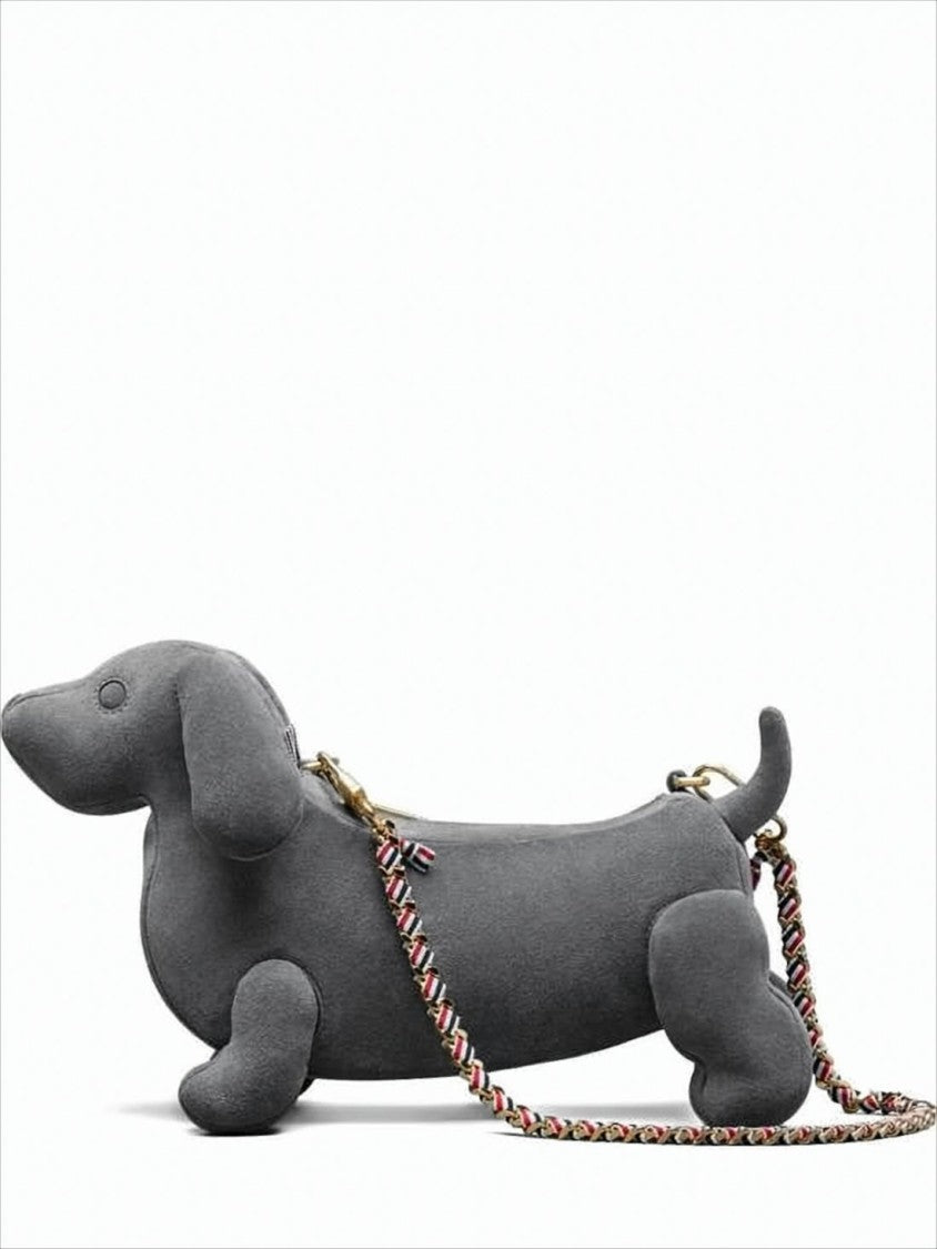Thom Browne Dachshund-Motif Calf Leather Clutch