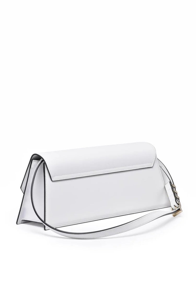 Patrizia Pepe Baguette Shoulder Bag Leather - White
