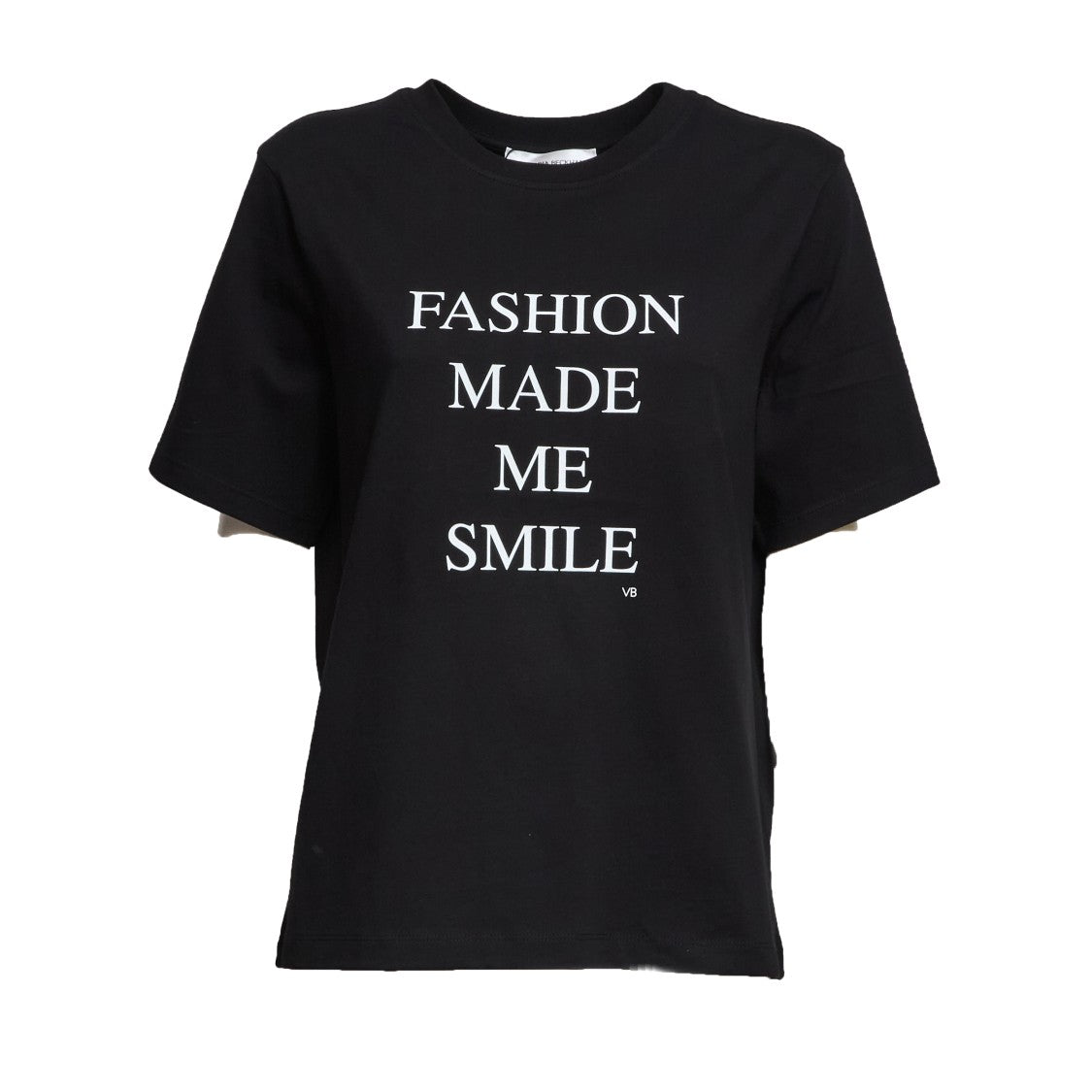 Victoria Beckham Slogan Fashion Crewneck Printed T-Shirt
