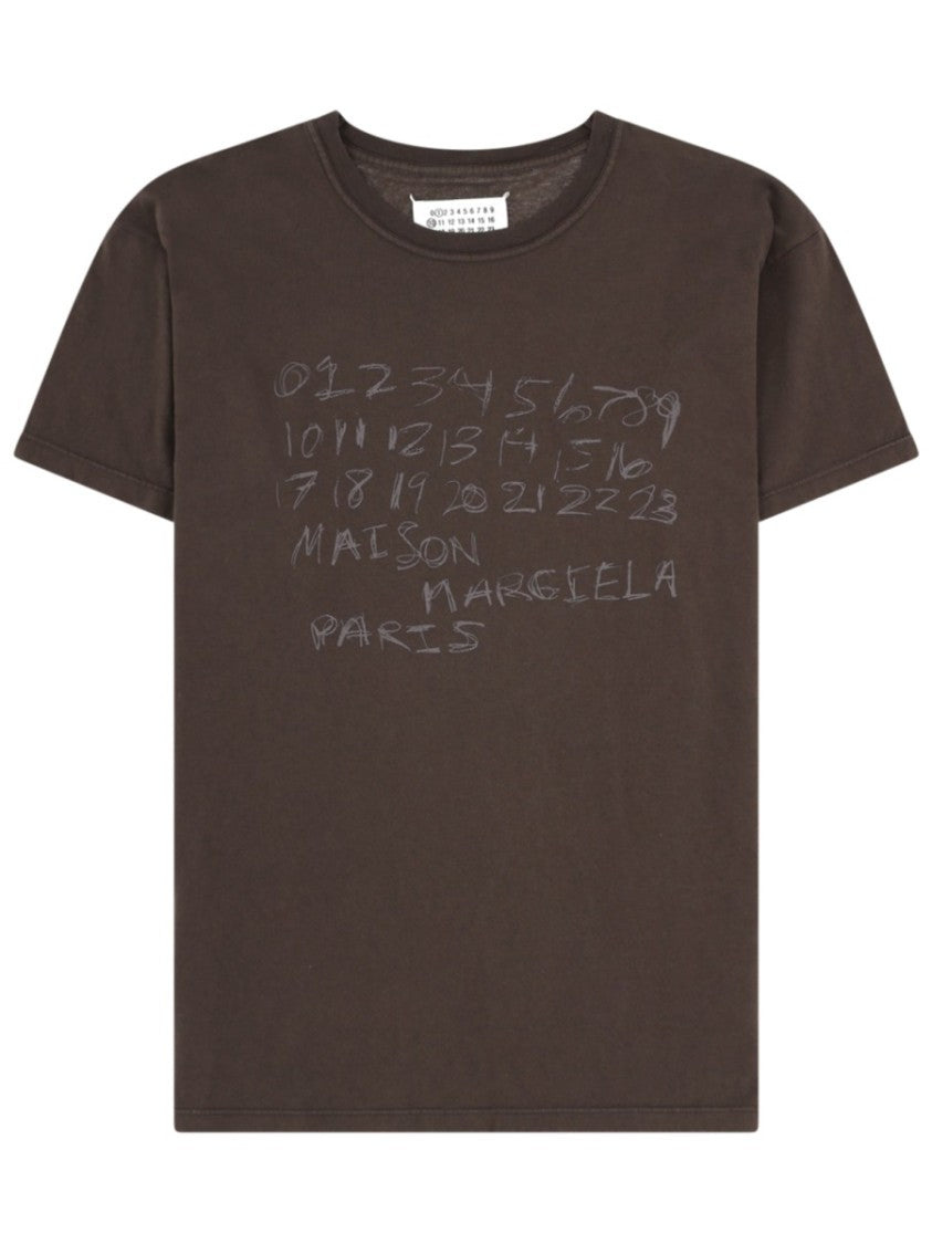 Maison Margiela White Tonal Printed Cotton T-Shirt