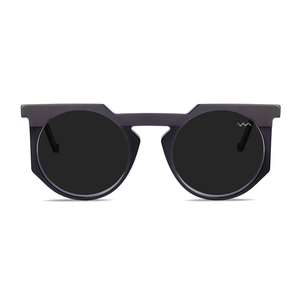 Vava Wl0026 White Label Sculpted Round Bio-Acetate Sunglasses