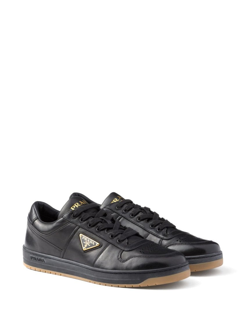 Prada White Downtown Nappa Leather Sneakers