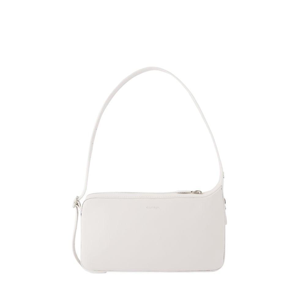 Courrèges One Racer Baguette Shoulder Bag - Leather - White
