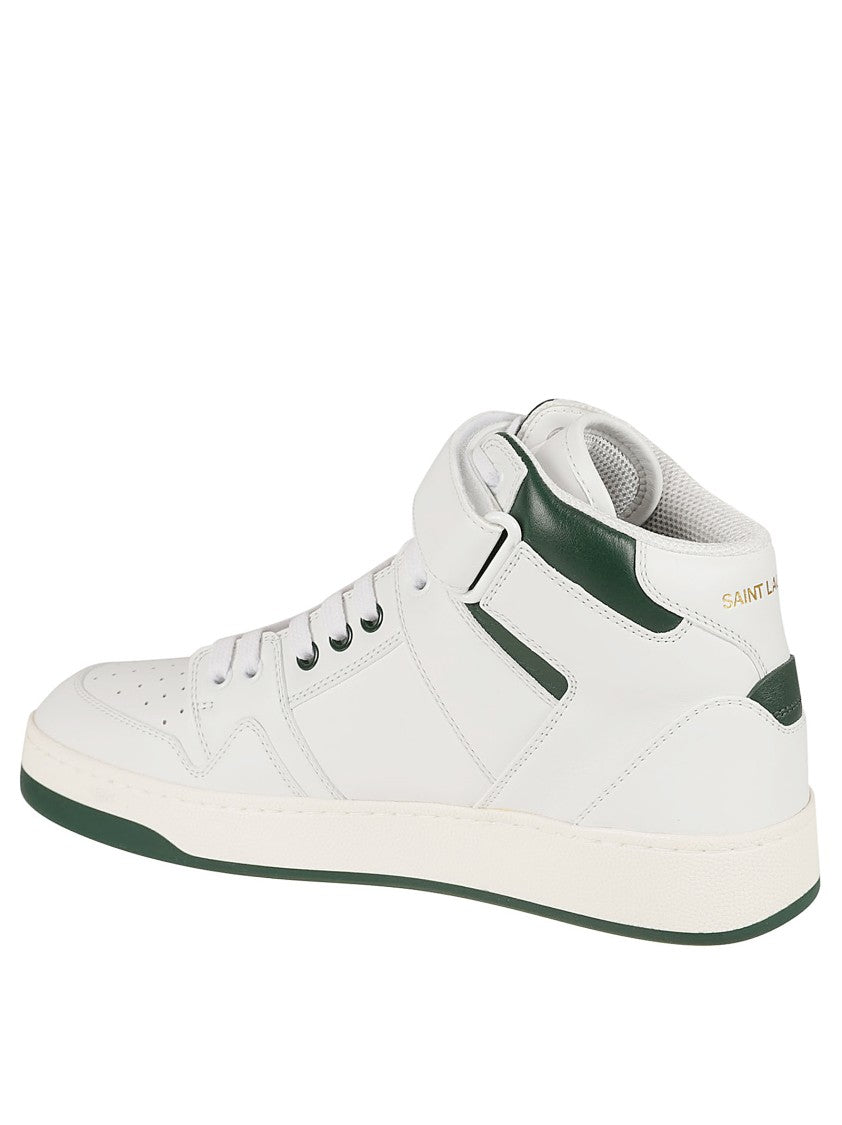 Saint Laurent High-Top Sneakers With Smooth Leather Upper