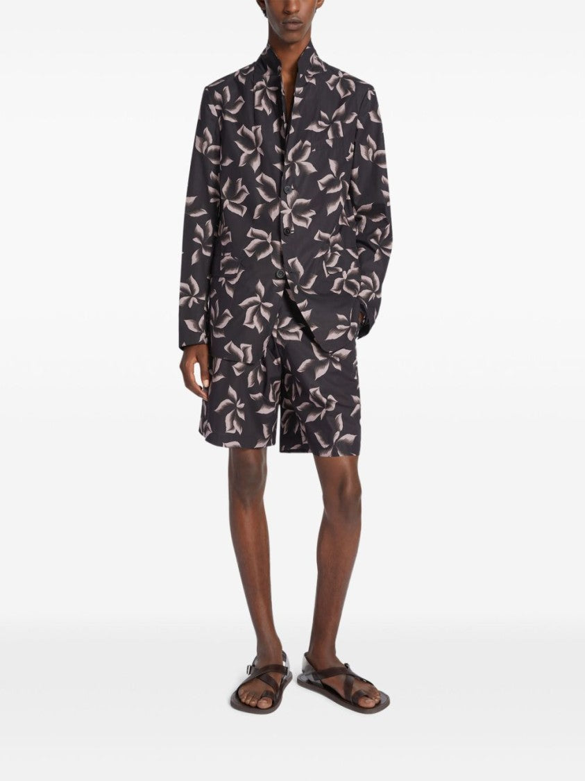 Dries Van Noten Cedar Brown Button Side Flap Jacket