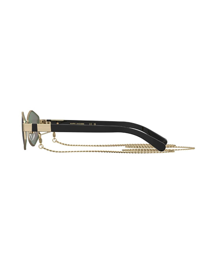 Marc Jacobs Hexagonal Frame Sunglasses With Chain Detail