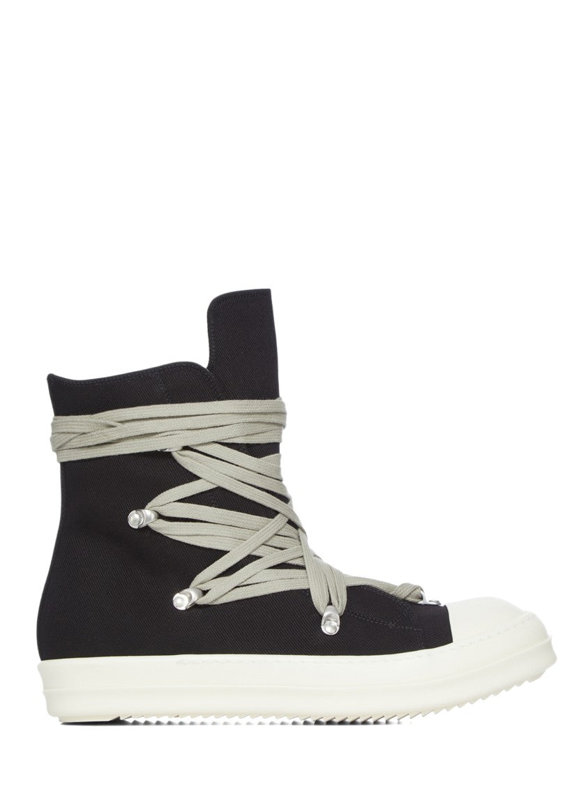 Drkshdw By Rick Owens High-Top Sneakers With Wrap-Around Laces And Back Zipper