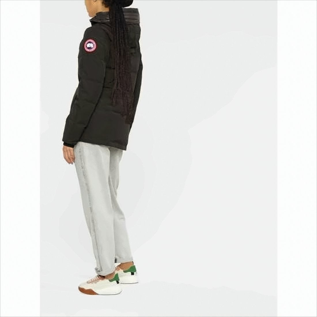 Canada Goose Quilted Black Down Jacket With Hood