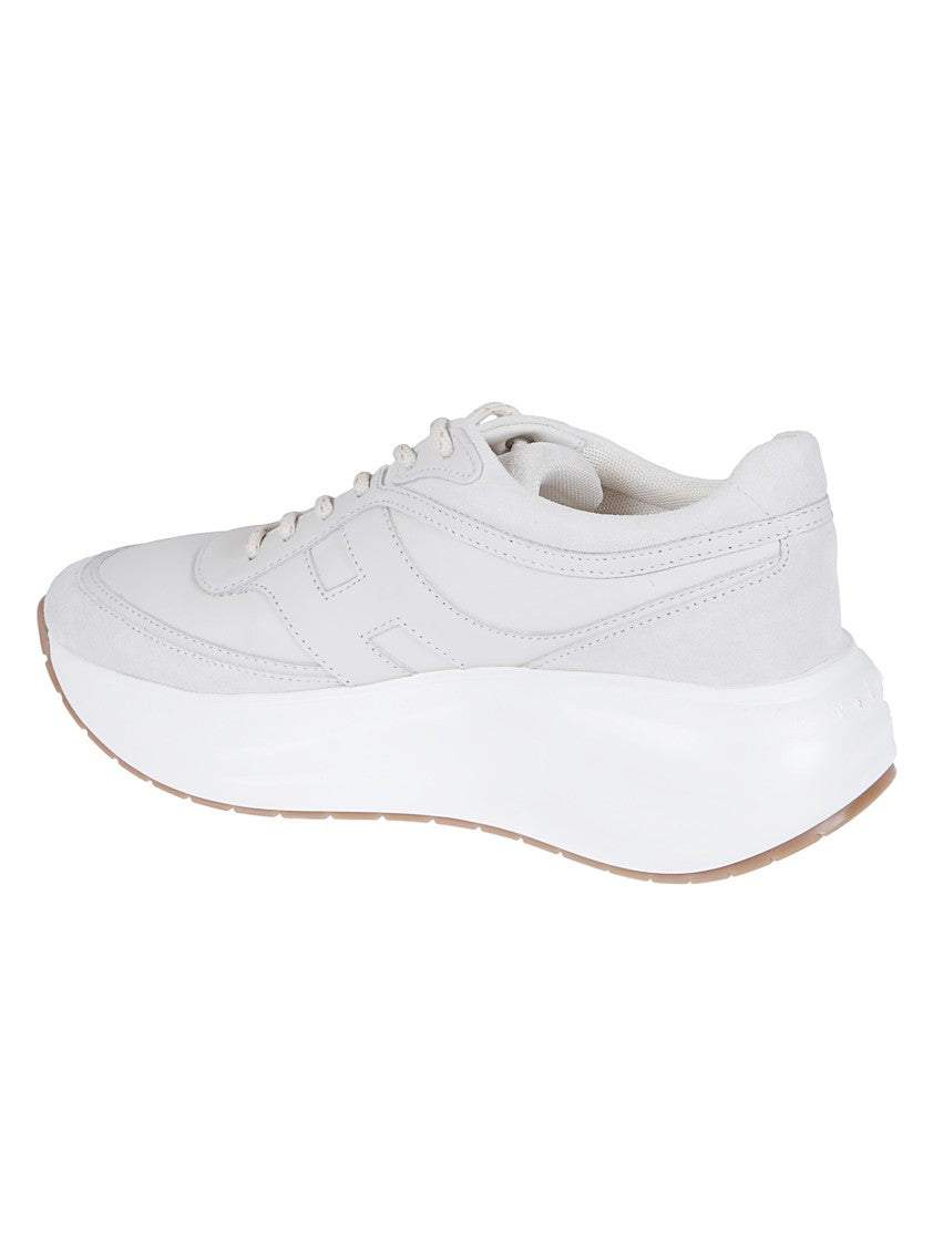 Hogan Yogurt Suede And Nappa Sneakers