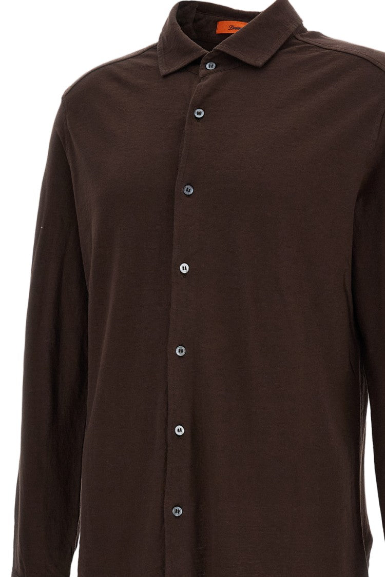 Drumohr Spread Collar Shirt