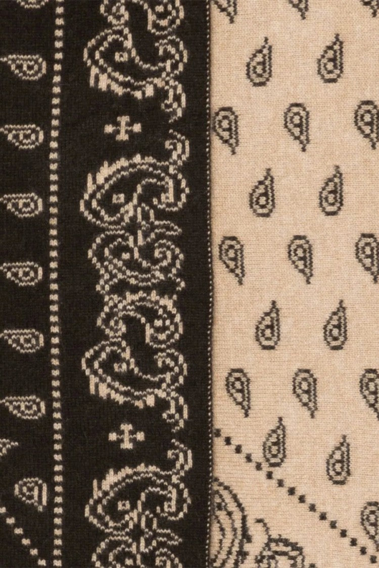Guest In Residence Beige Wild Rag Paisley-Print Cashmere Scarf