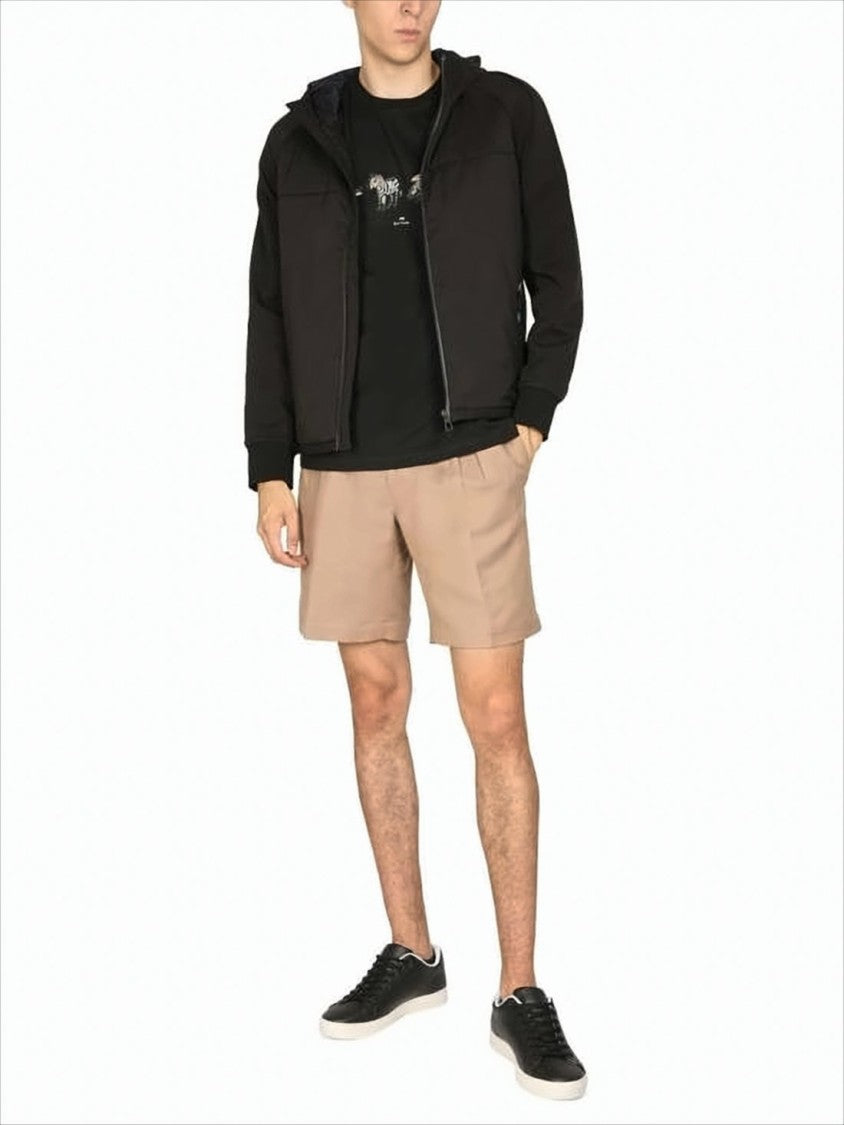 Paul Smith Hooded Zip-Up Jacket With Raglan Sleeves