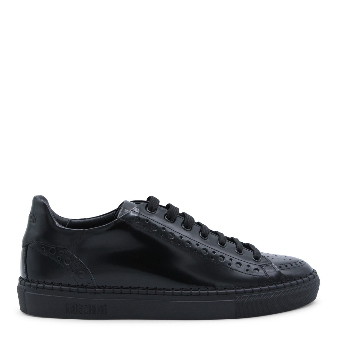 Moschino Classic Lace-Up Low-Top Sneakers